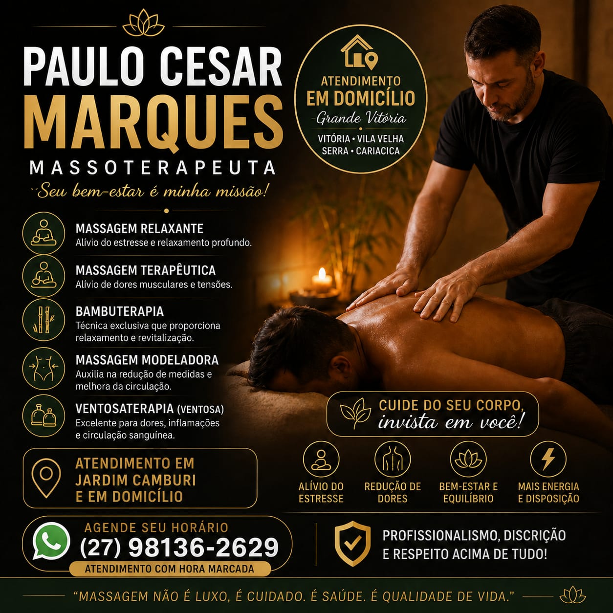 😱 VOCÊ + 1 PESSOA: MASSAGEM RELAXANTE POR R$ 99 CADA!